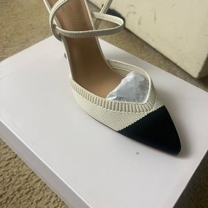 Kelly Rowlan Cream and Black pumps. Never worn